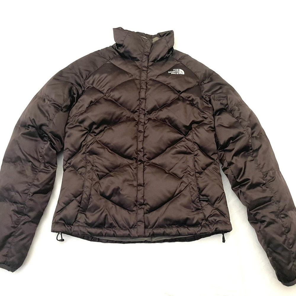 The North Face ALIS Quilted Down 550 Puffer Jacket Women's Small Brown Outdoors